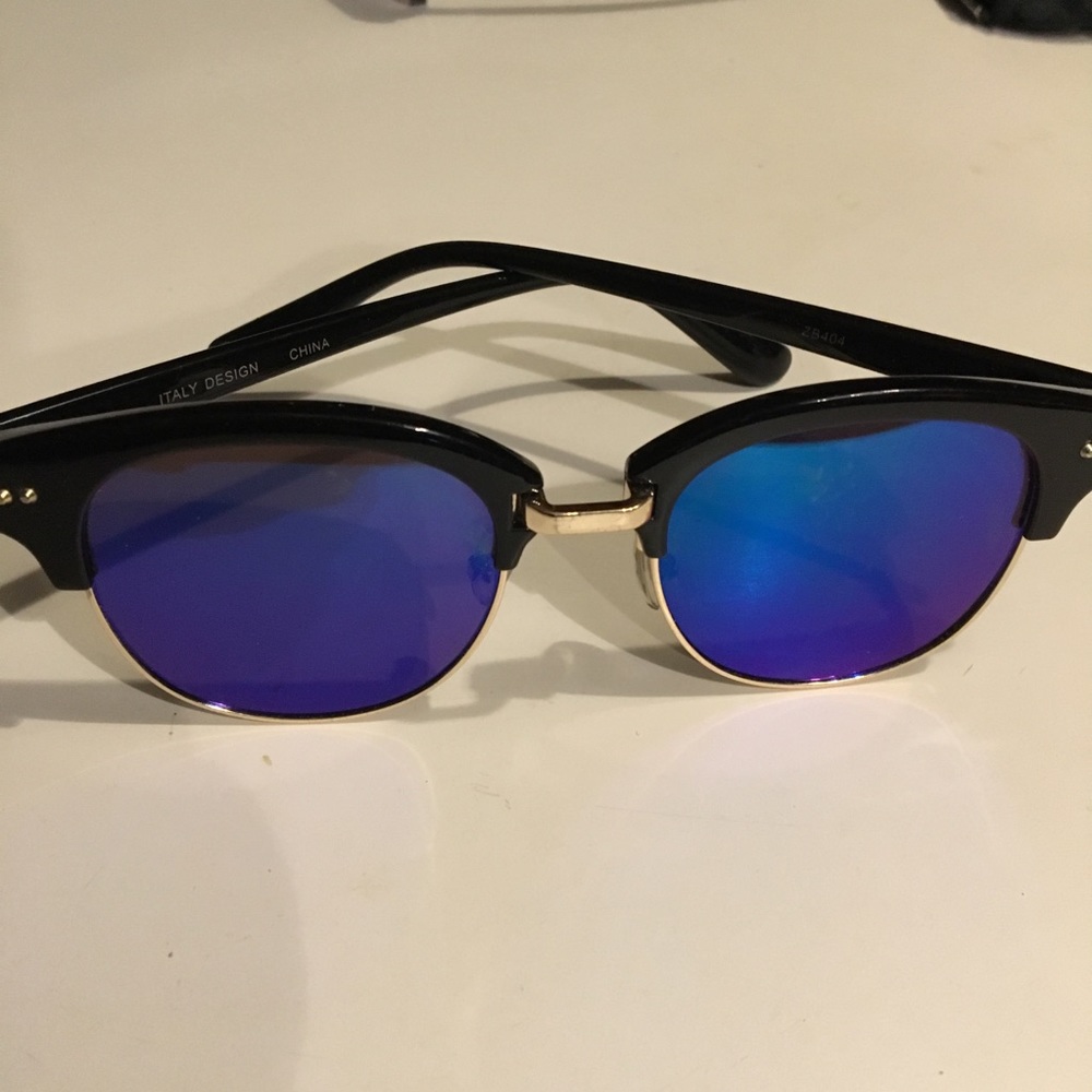 Club Master Reflective Multi-colored Sunglasses